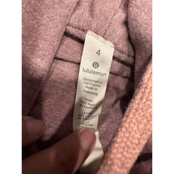 Lululemon Coast Easy Wrap Heathered Misty Merlot Size 4 EUC - Picture 6 of 7